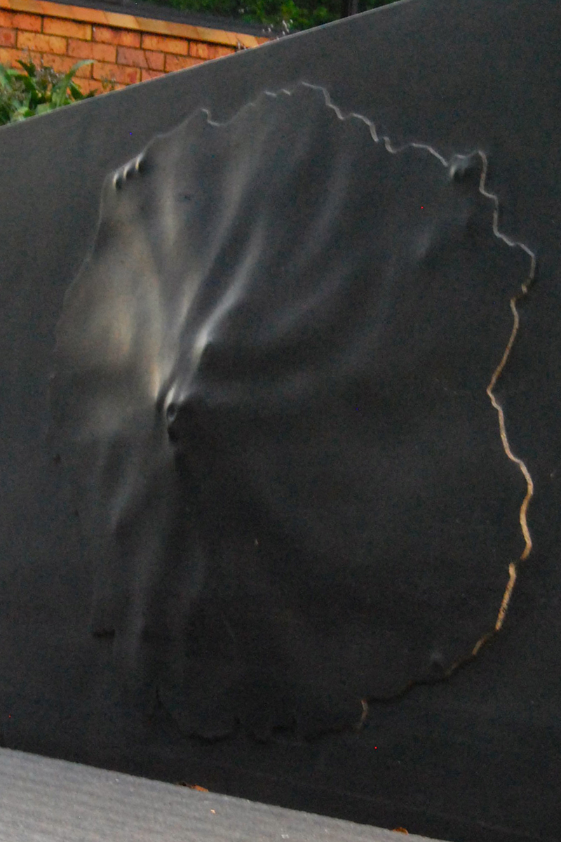 Mataoho Wall, sculpture by New Zealand artist Brett Graham Mataoho Wall, sculpture by New Zealand artist Brett Graham
