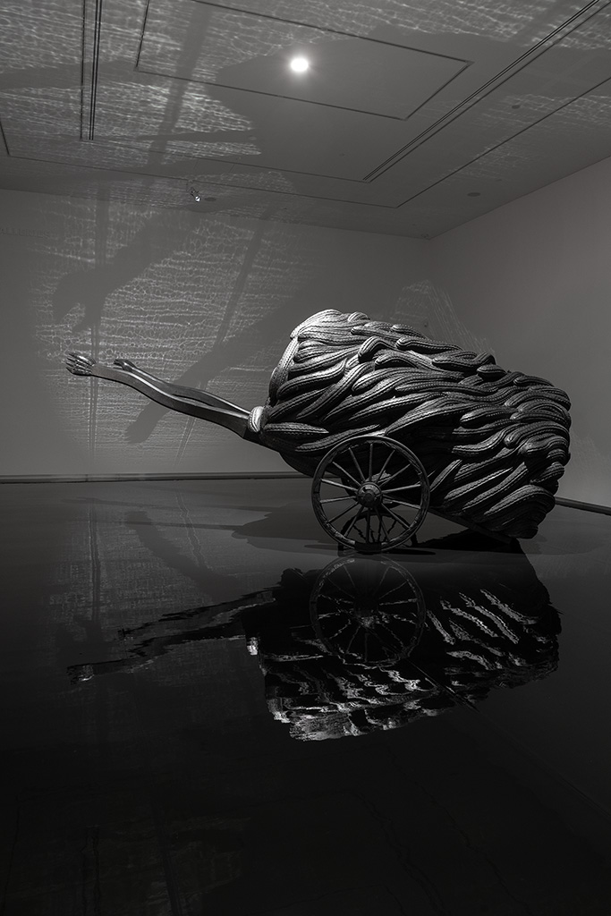 Wastelands, sculpture by New Zealand artist Brett Graham, at Auckland Art Gallery Toi o T&amacr;maki (Auckland, New Zealand)