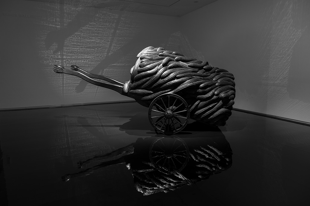 Wastelands, sculpture by New Zealand artist Brett Graham, at Auckland Art Gallery Toi o T&amacr;maki (Auckland, New Zealand)